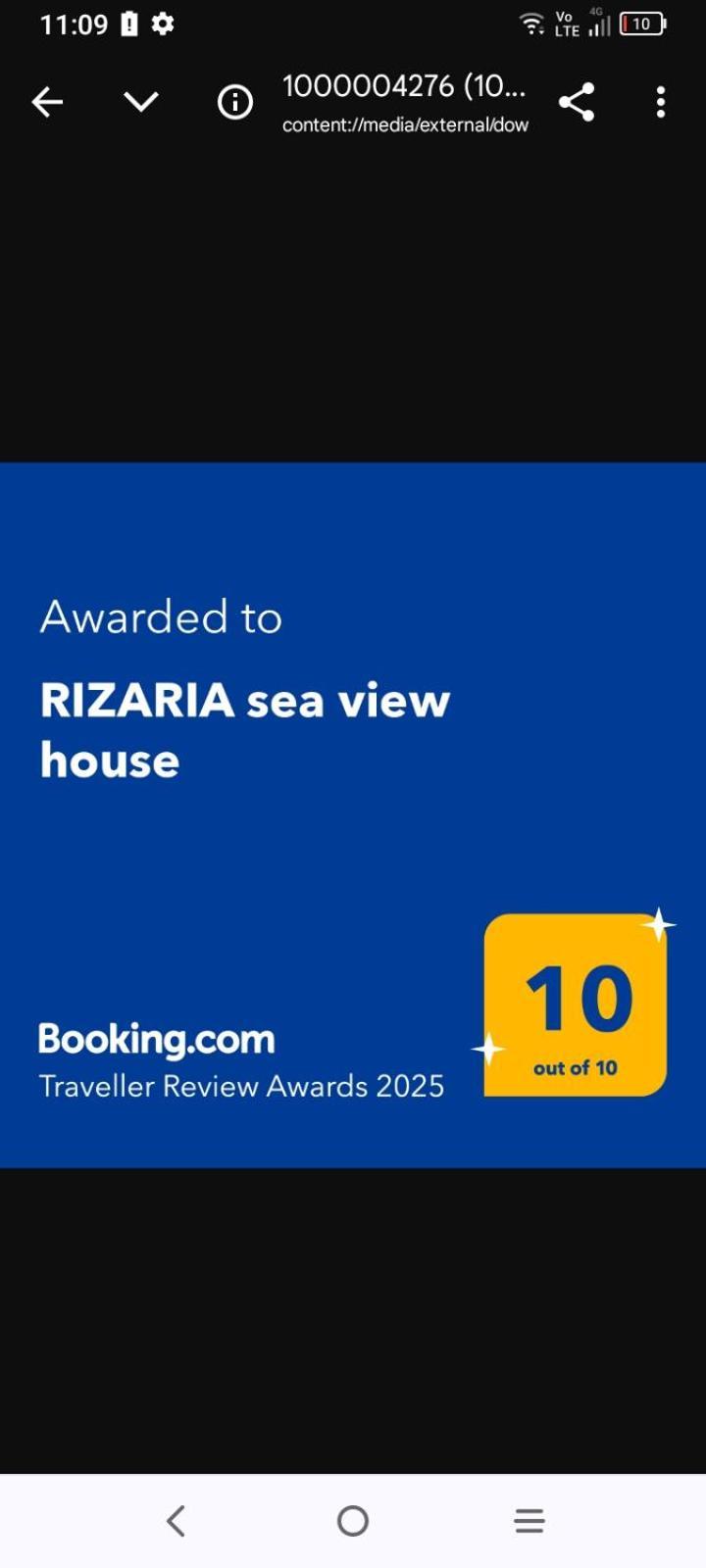 Rizaria Sea View House Villa Spartylas Екстериор снимка